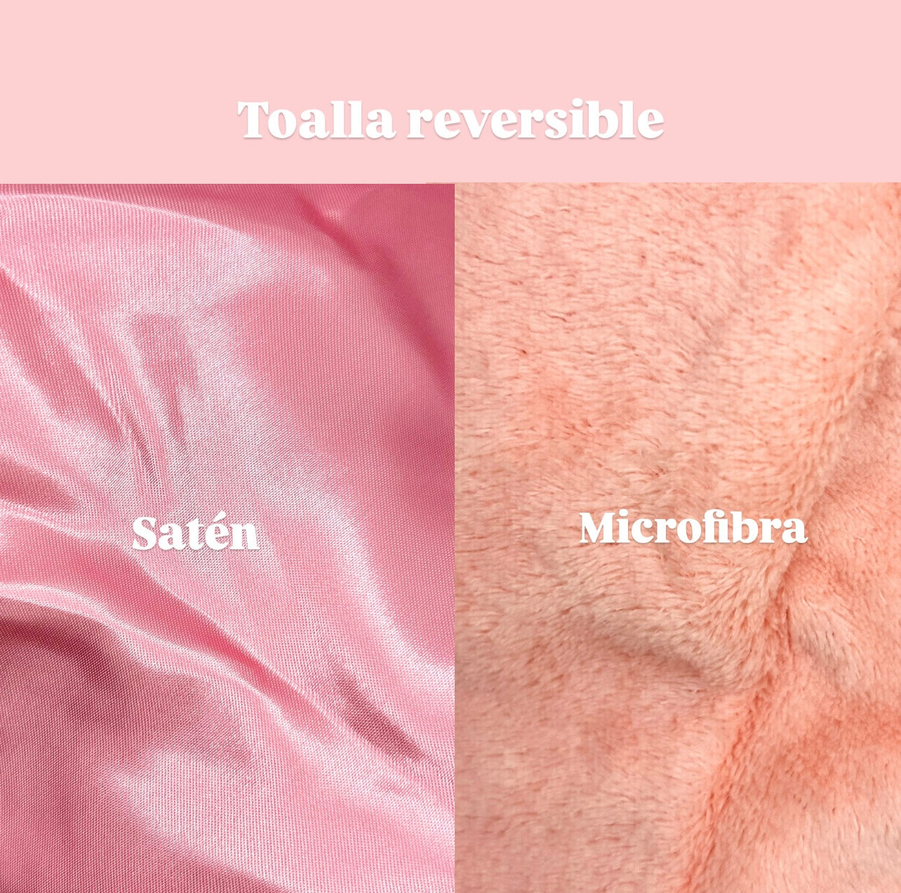 Toalla con microfibras reversible