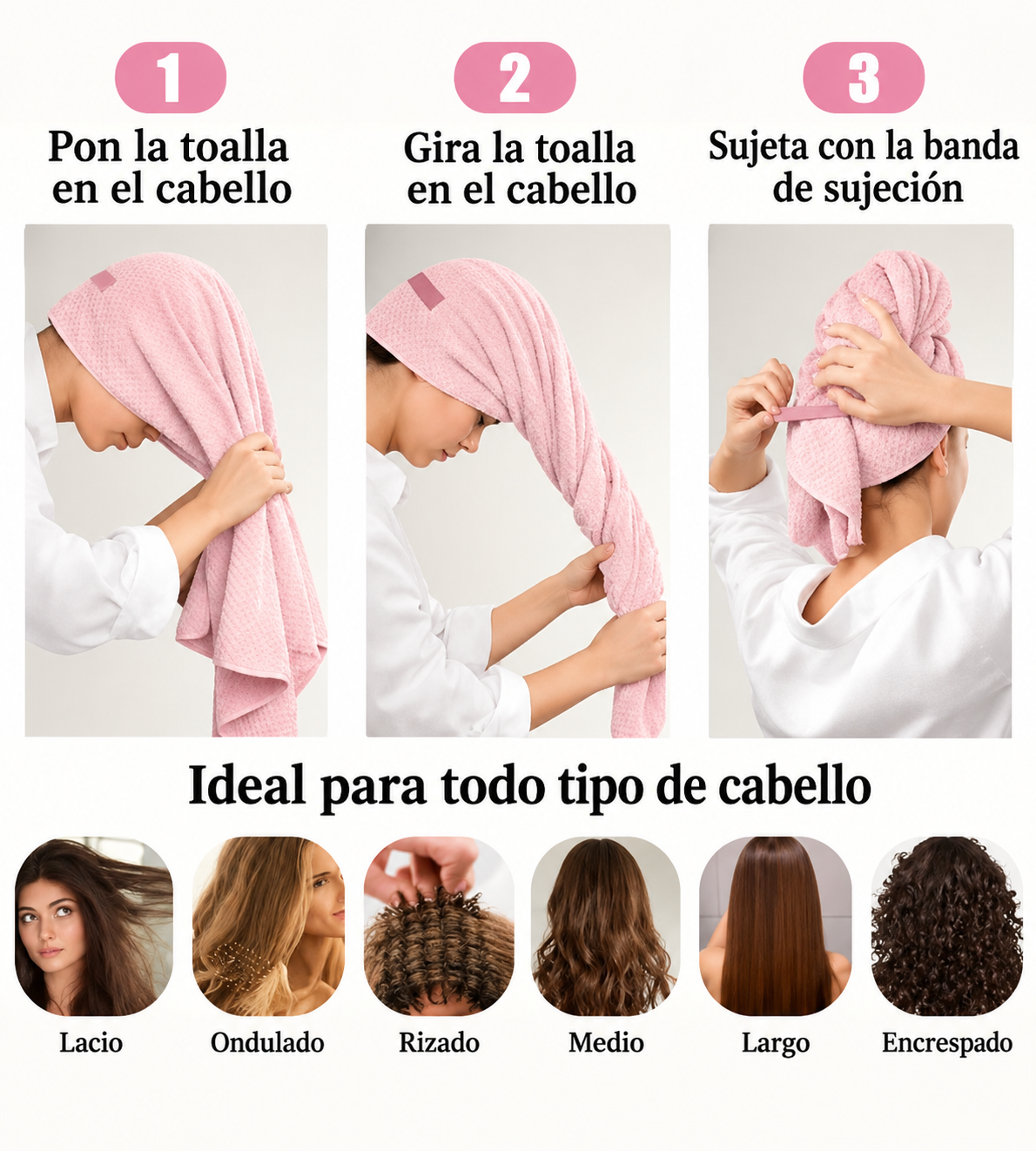 Toalla con microfibras Nuevo Modelo PREVENTA