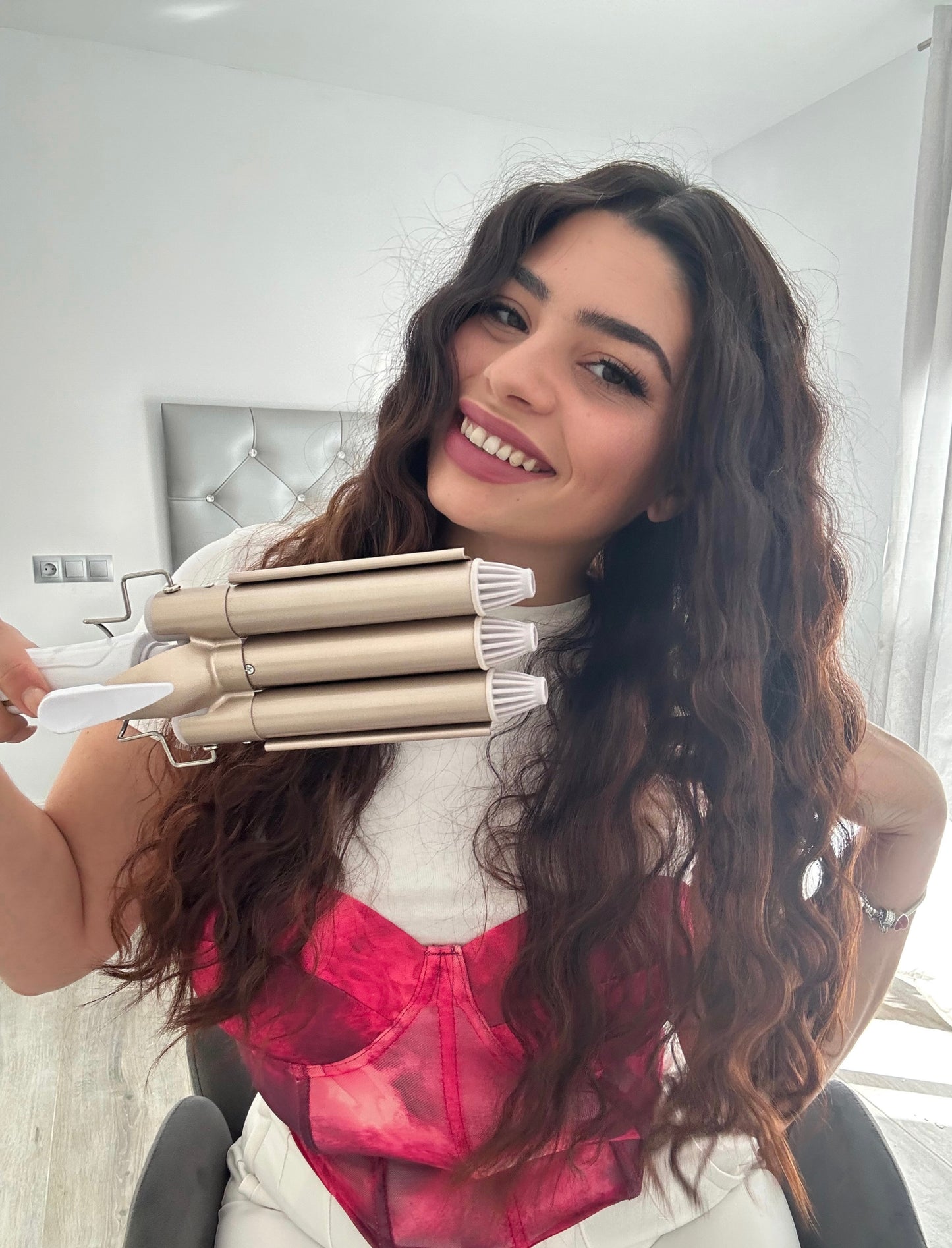 Professional curling iron 3 tubes